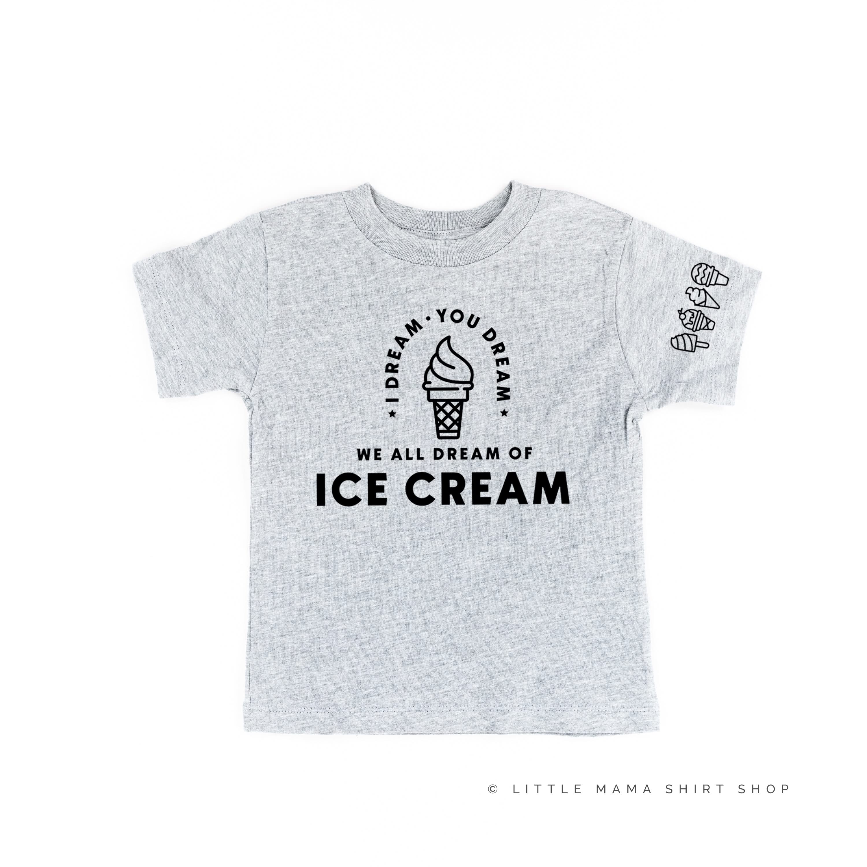 I Dream of Ice Cream - Ice Cream Sleeve Detail - Child Tee
