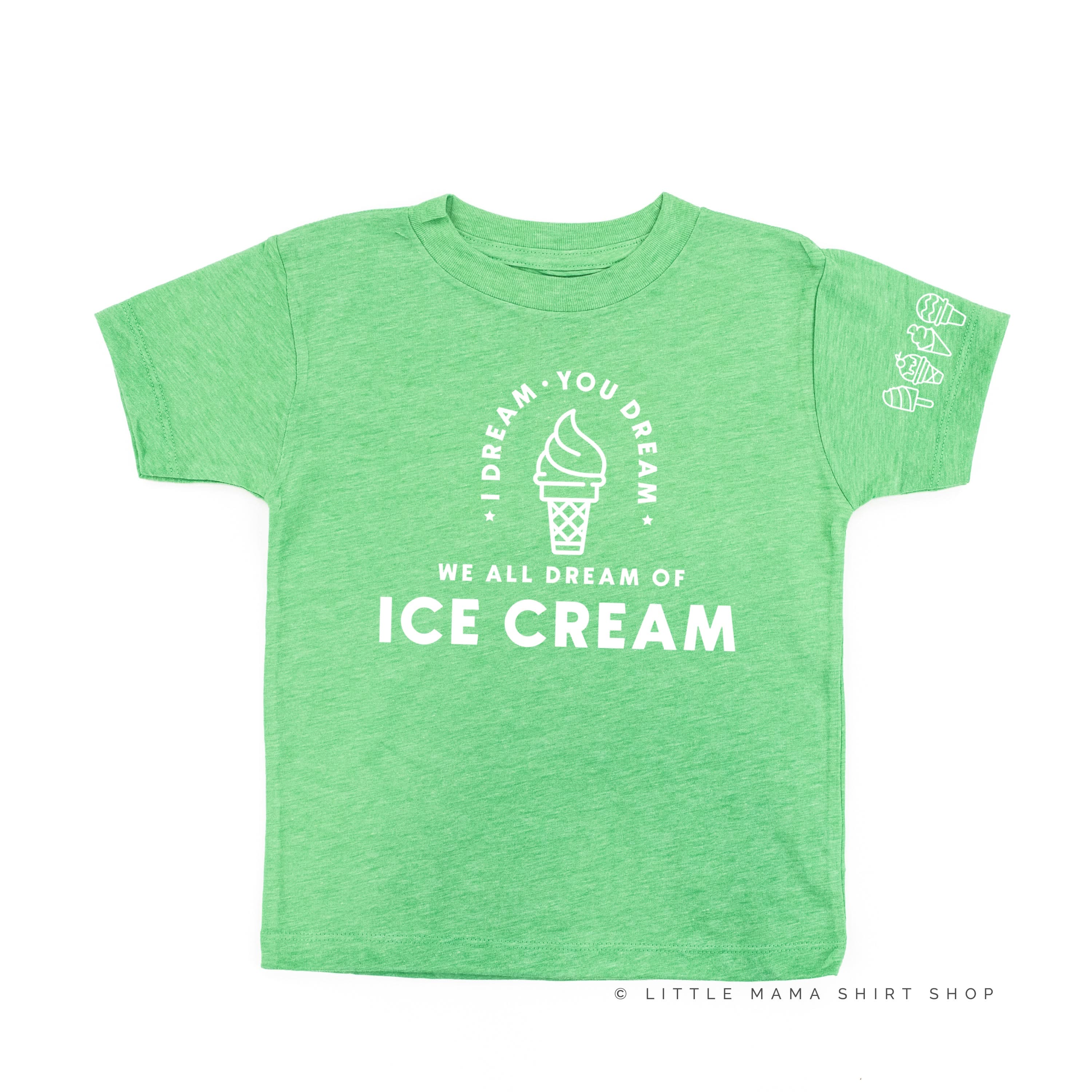 I Dream of Ice Cream - Ice Cream Sleeve Detail - Child Tee