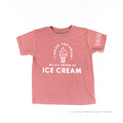 I Dream of Ice Cream - Ice Cream Sleeve Detail - Child Tee