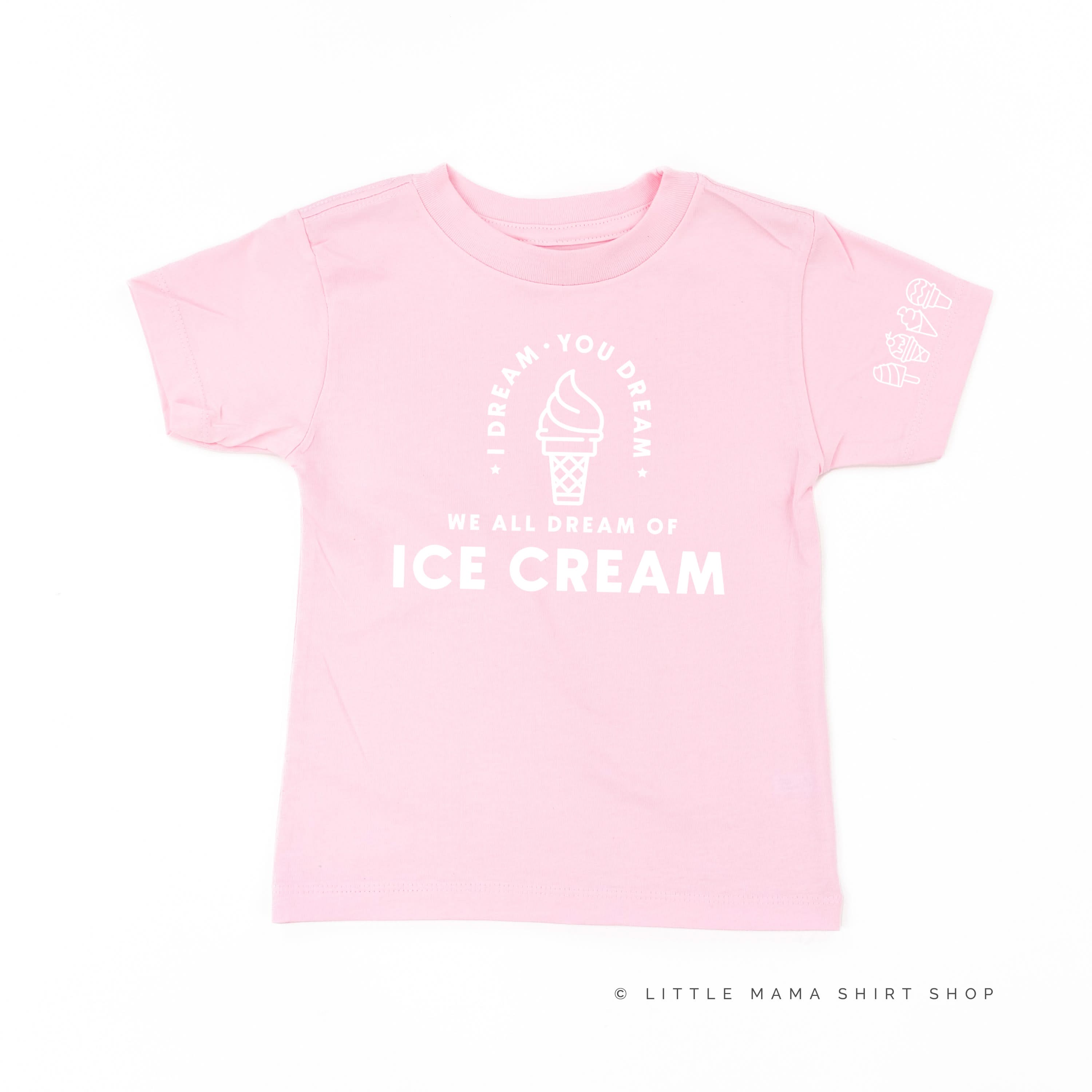 I Dream of Ice Cream - Ice Cream Sleeve Detail - Child Tee