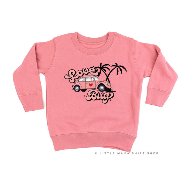 Love Bug - Pink Beetle Car - Child Sweater