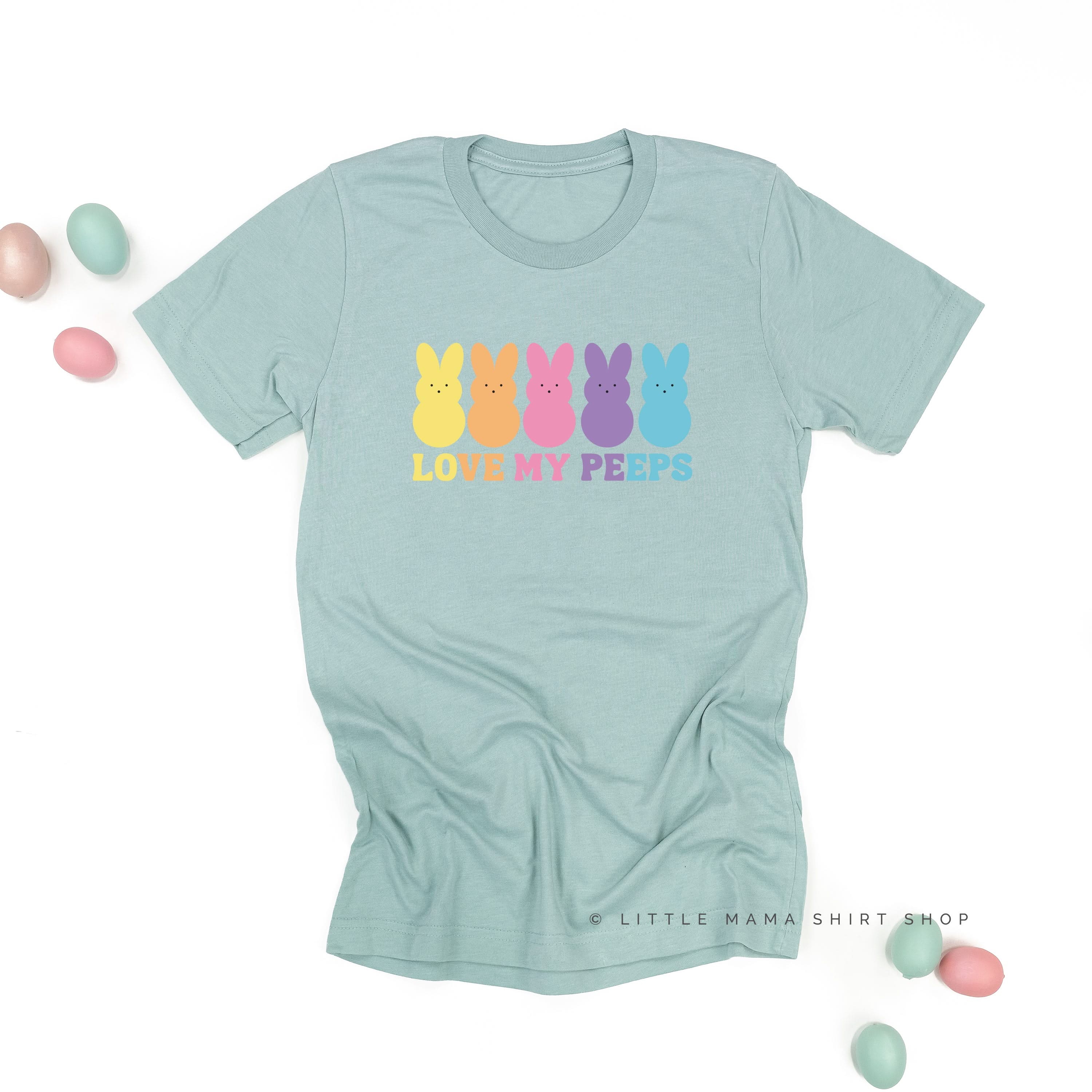 Love My Peeps - Neon - Unisex Tee Little Mama Shirt Shop