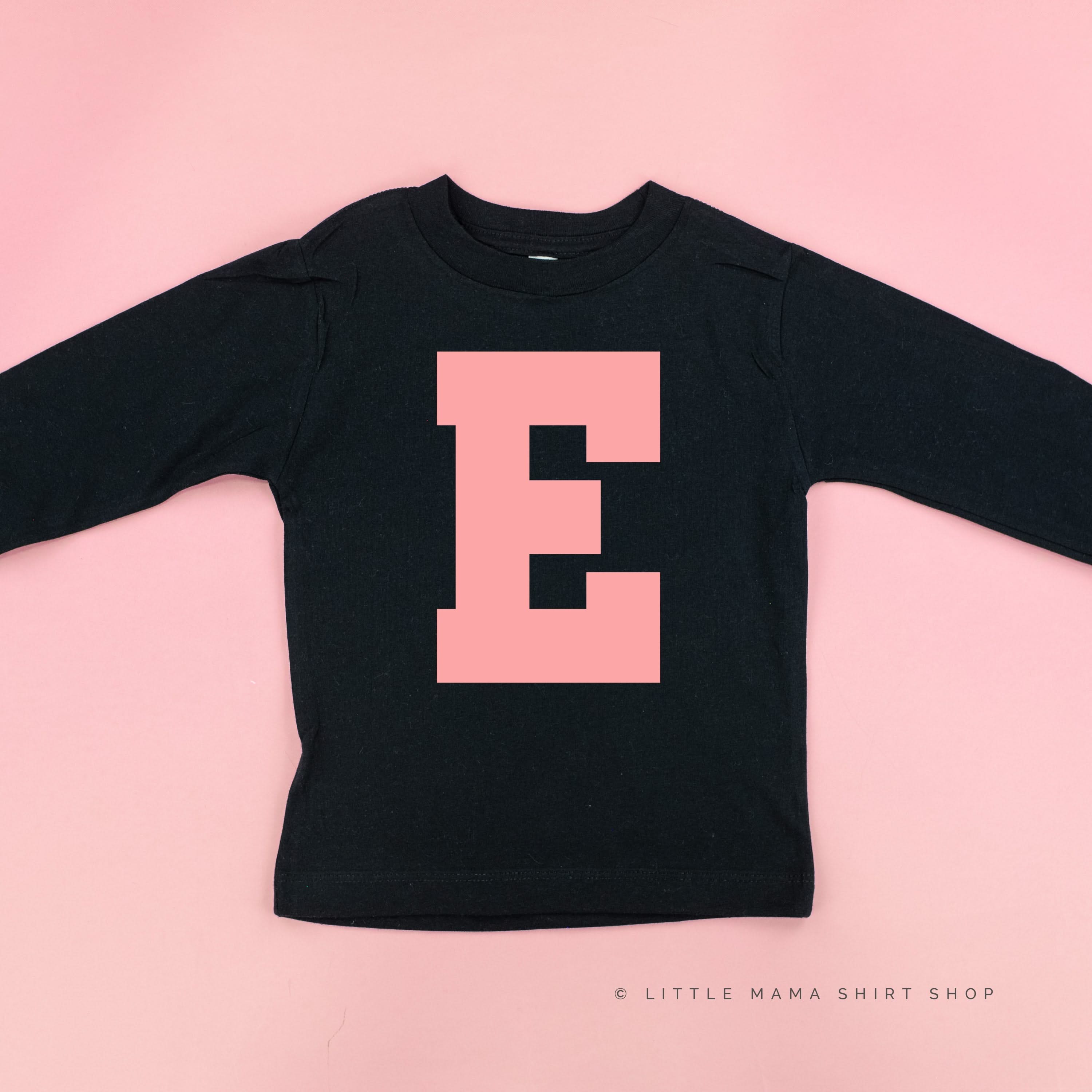VARSITY INITIALS - Long Sleeve Child Shirt Little Mama Shirt Shop