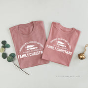 Nobody's Walking Out On This Fun Old-Fashioned Family Christmas - Set of 2 Unisex Tees Little Mama Shirt Shop