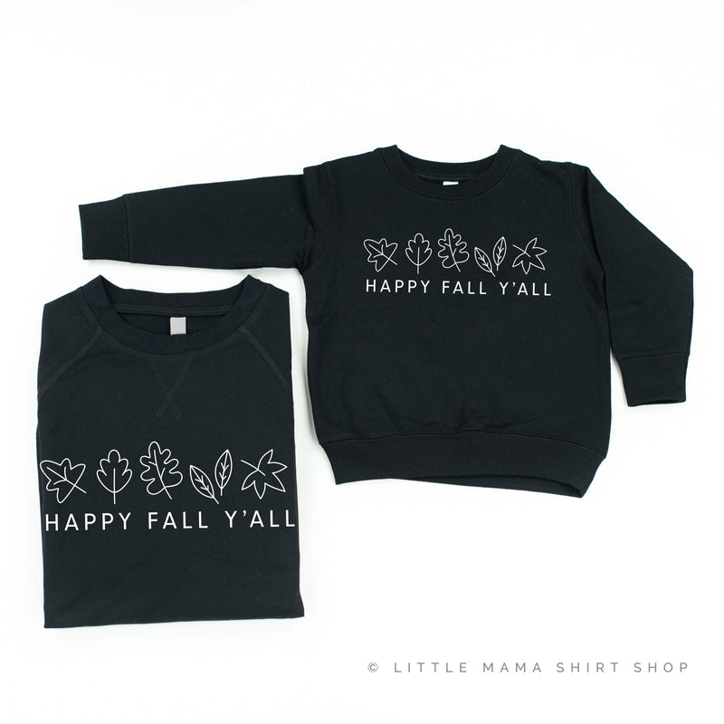 Happy Fall Y'all - Set of 2 Matching Sweaters