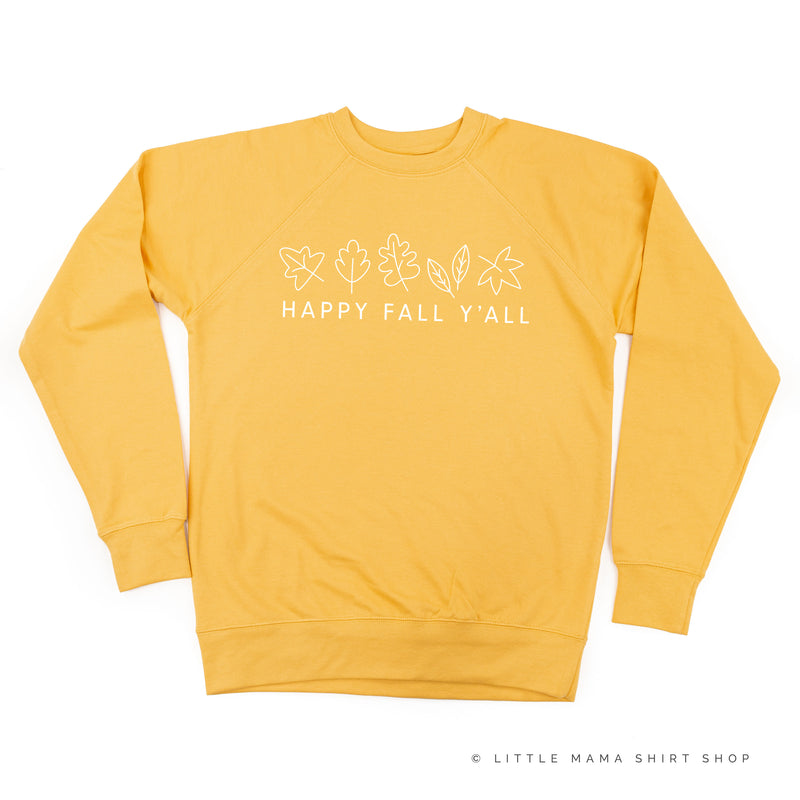 Happy Fall Y'all - Lightweight Pullover Sweater