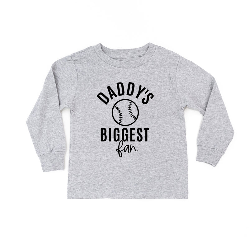 Daddy's Biggest Fan - BASEBALL - Long Sleeve Child Shirt