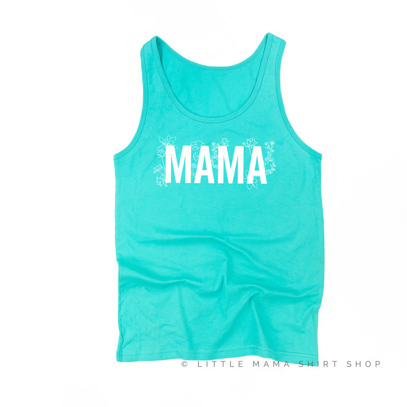 MAMA - FLORAL - Unisex Jersey Tank