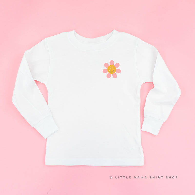MIX & MATCH - RETRO HAPPY FLOWERS - Long Sleeve Child Shirt