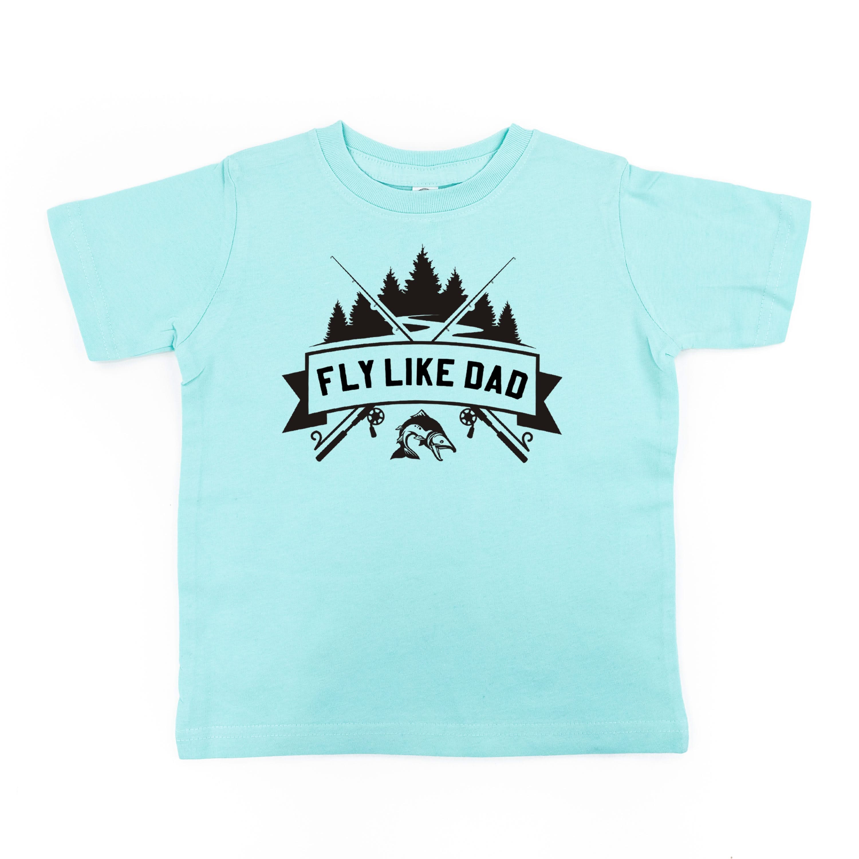 FLY LIKE DAD - Short Sleeve Child Shirt Little Mama Shirt Shop
