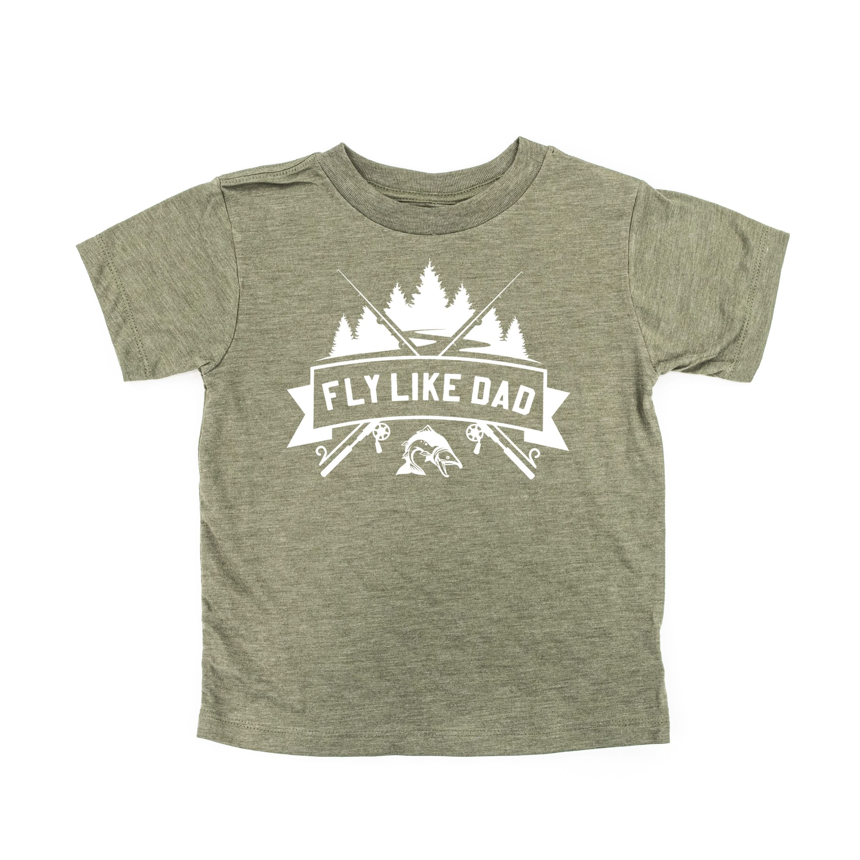 FLY LIKE DAD - Short Sleeve Child Shirt Little Mama Shirt Shop