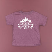 FLY LIKE DAD - Short Sleeve Child Shirt Little Mama Shirt Shop