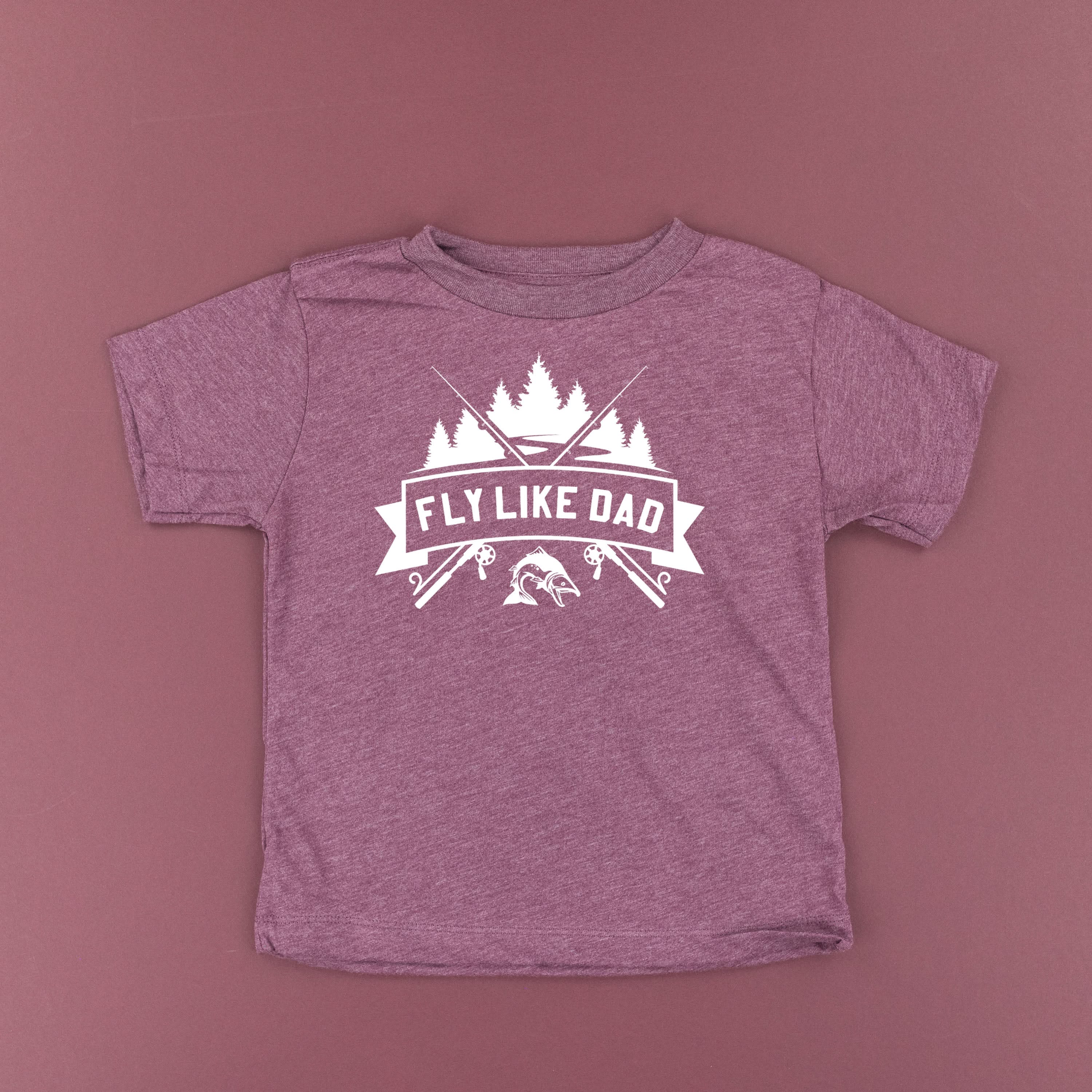 FLY LIKE DAD - Short Sleeve Child Shirt Little Mama Shirt Shop