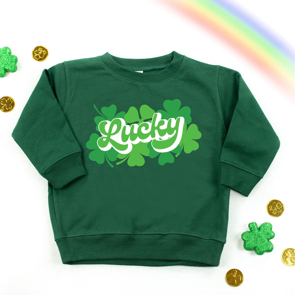 Lucky w/ Shamrocks - Child Sweater