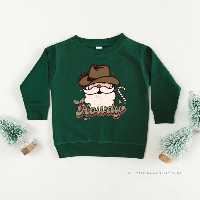 Howdy - Cowboy Santa - Child Sweater