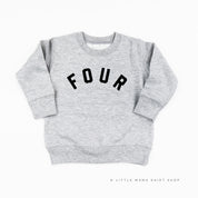 BIRTHDAY NUMBER - BLOCK FONT - Child Sweater Little Mama Shirt Shop