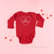 Best Friends (Heart Around) - Child LONG SLEEVE Tee Little Mama Shirt Shop