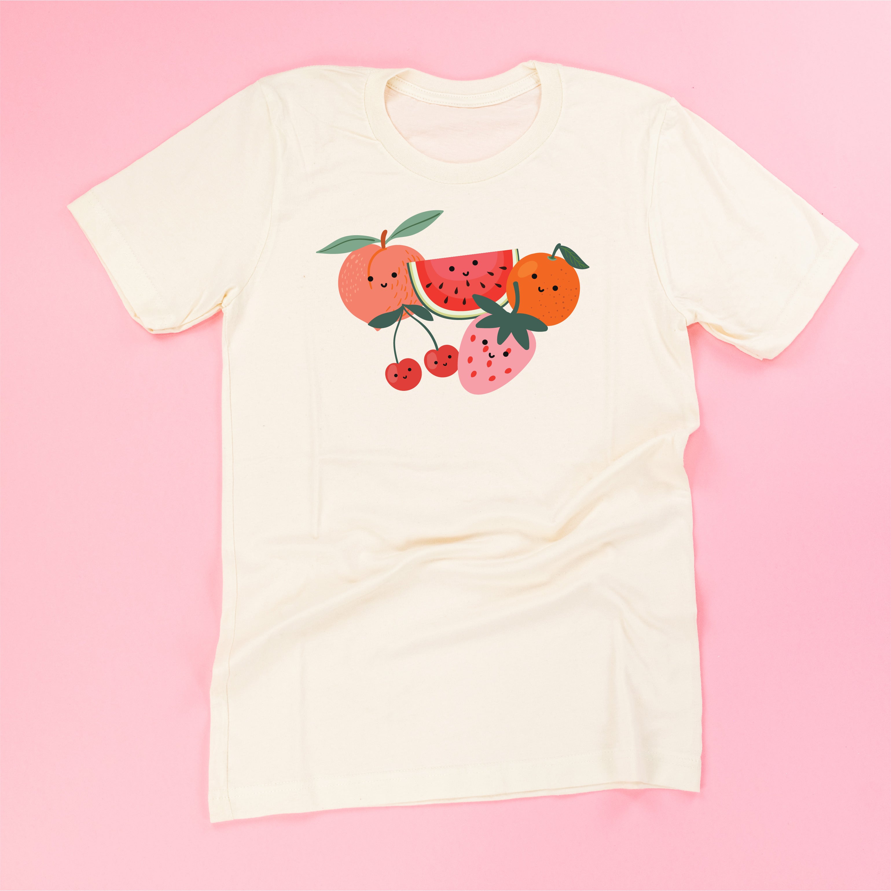 Group of Smiley Fruit - Unisex Tee Little Mama Shirt Shop