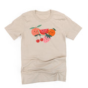 Group of Smiley Fruit - Unisex Tee Little Mama Shirt Shop