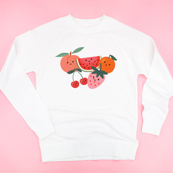 Group of Smiley Fruit - Lightweight Pullover Sweater