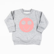 Flower Eye Smiley  - Full Size Design on Front - Child Sweater Little Mama Shirt Shop