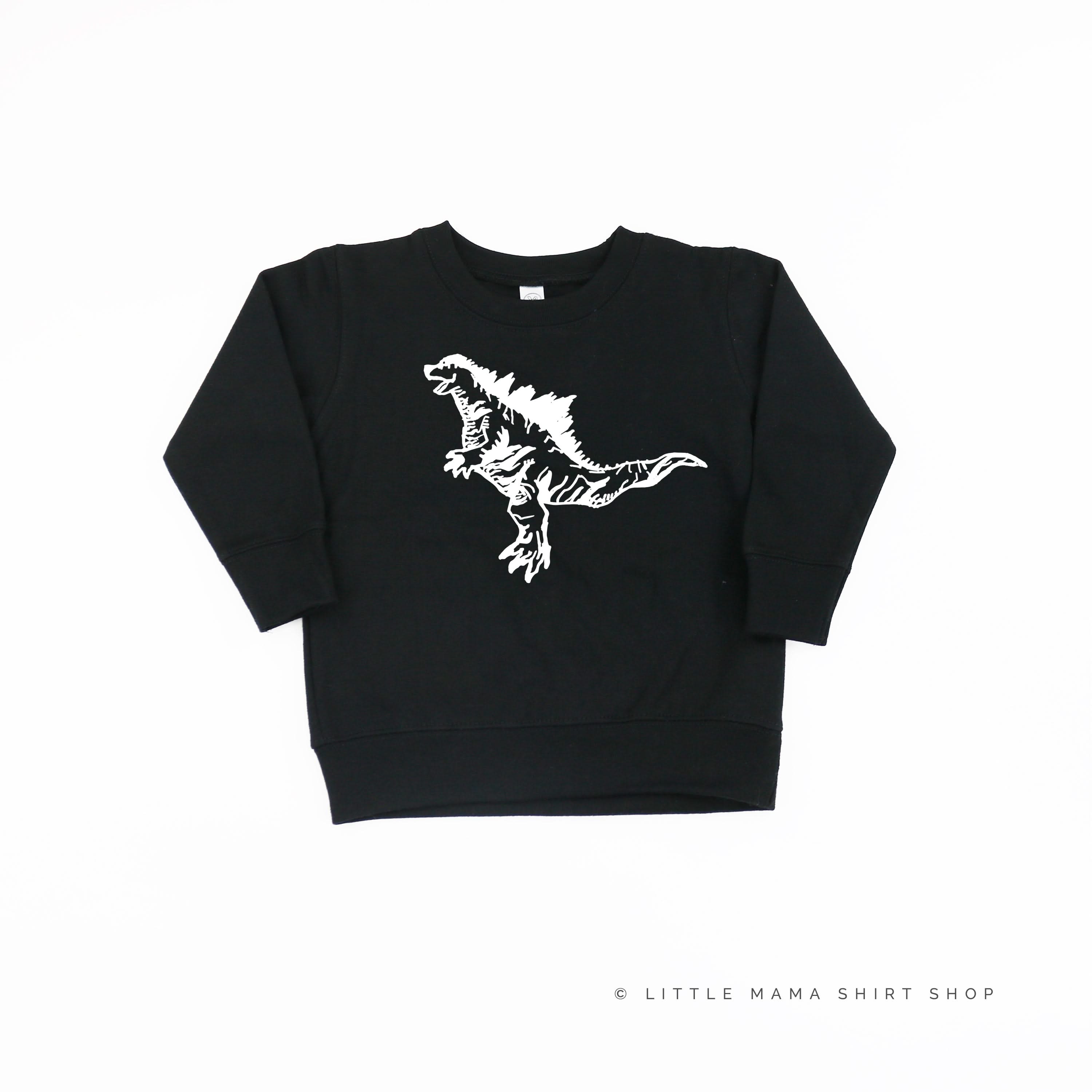 Godzilla - Hand Drawn Child Sweater Little Mama Shirt Shop
