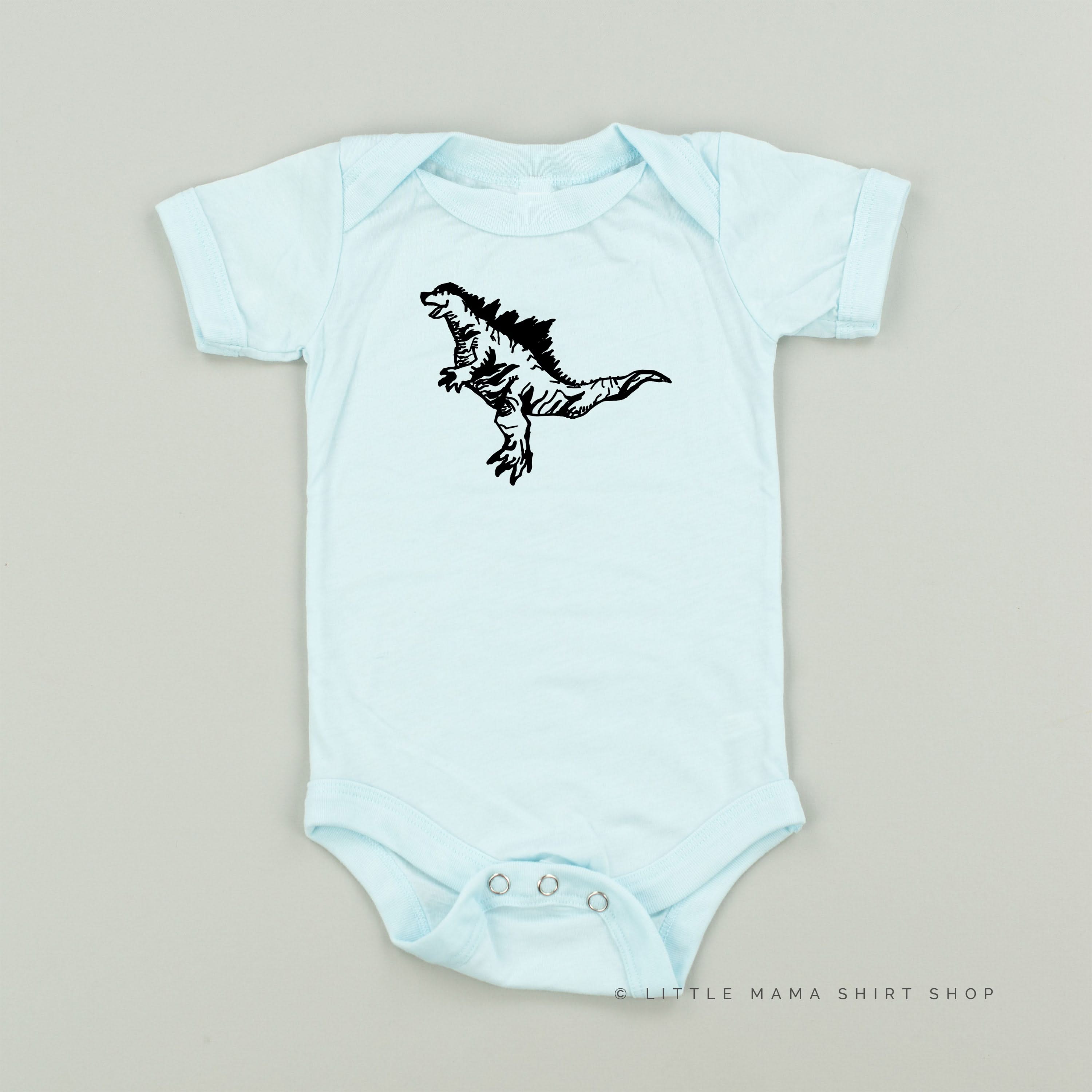 Godzilla - Hand Drawn Child Shirt Little Mama Shirt Shop