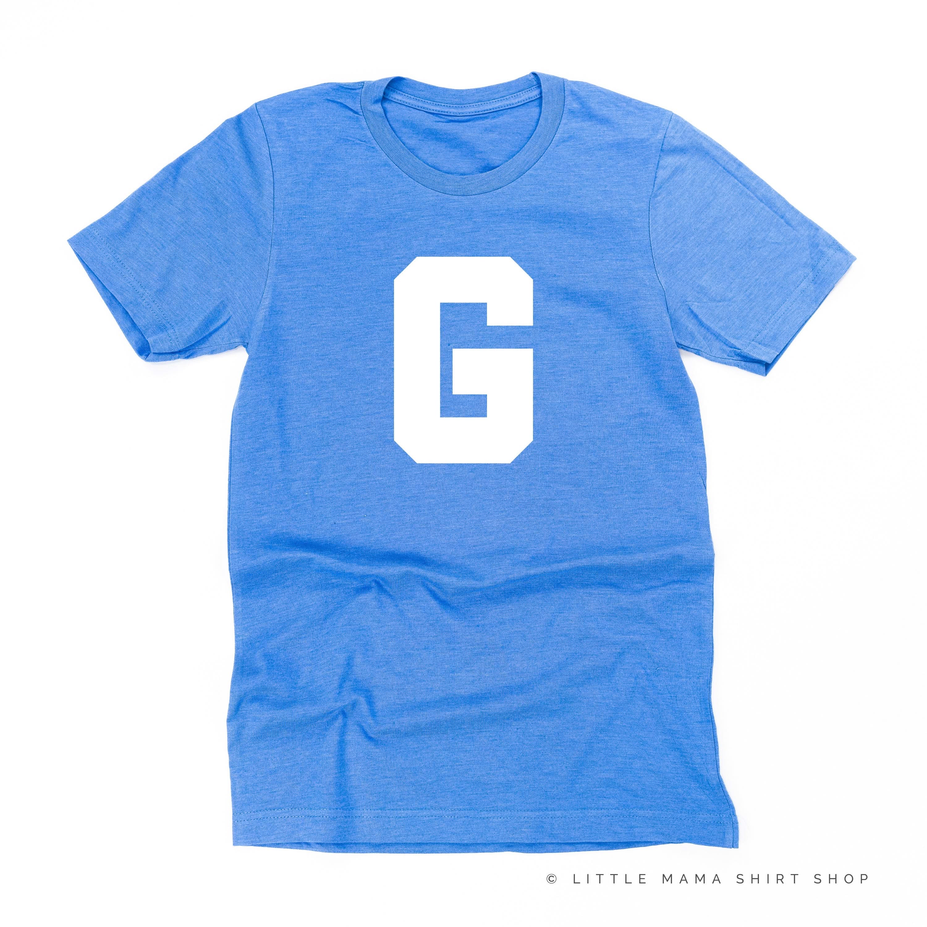 VARSITY INITIALS - Unisex Tee Little Mama Shirt Shop