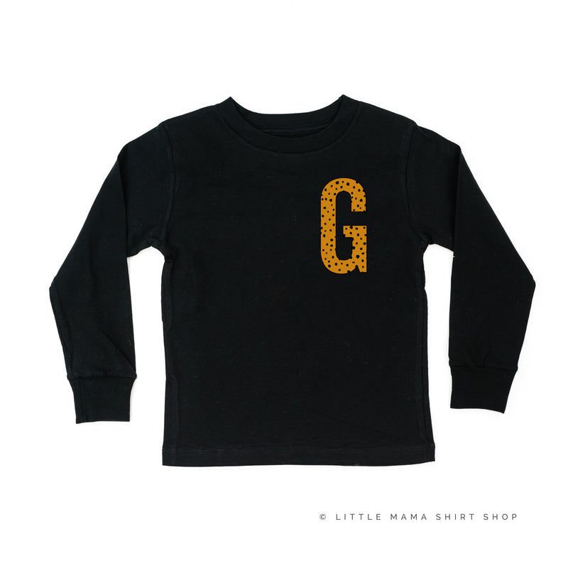 Initial Tee - (Spotty Leopard) - Long Sleeve Child Shirt