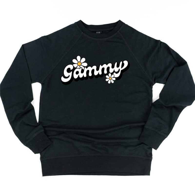 DAISY - GAMMY - w/ Full Daisy on Back - Lightweight Pullover Sweater