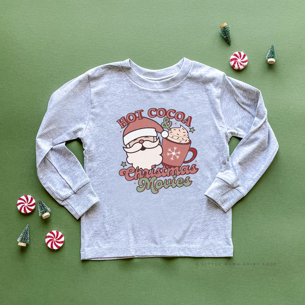 Hot Cocoa & Christmas Movies - Child LONG SLEEVE Tee