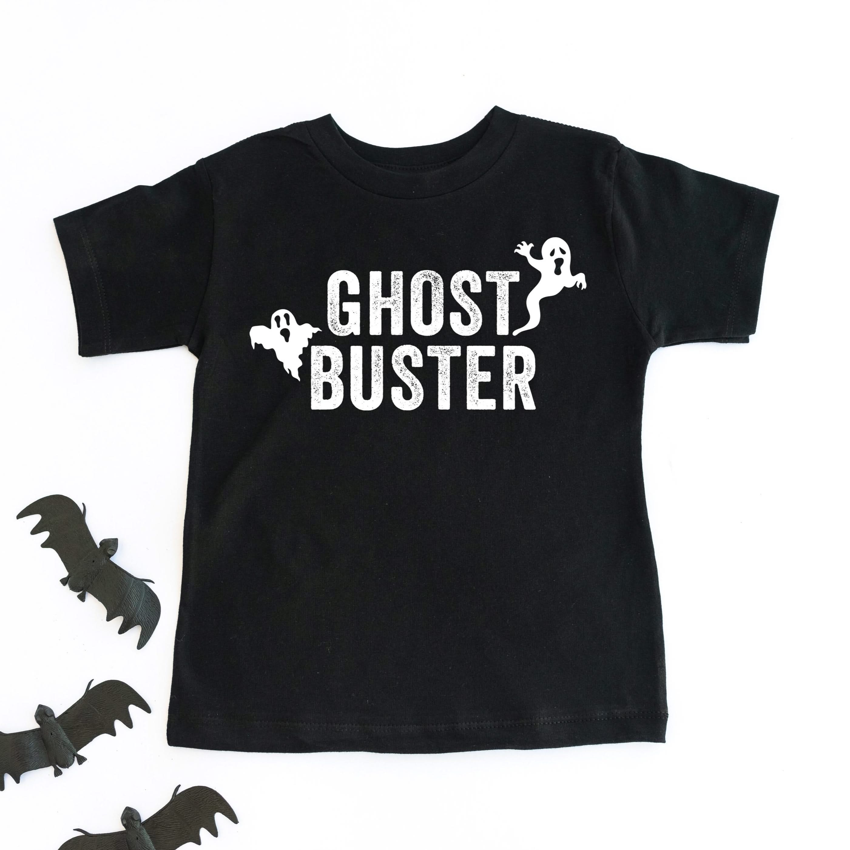 Who Ya Gonna Call? (On Back) - Ghost Buster (On Front) - Short Sleeve Child Shirt Little Mama Shirt Shop