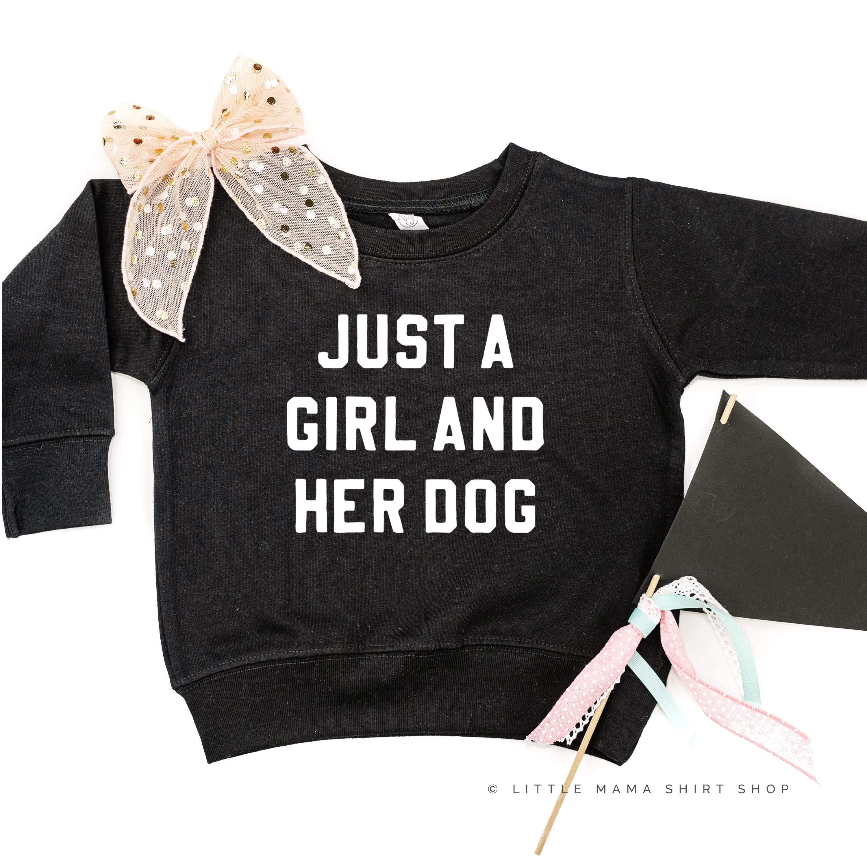 Just a Girl and Her Dog - Child Sweater Little Mama Shirt Shop