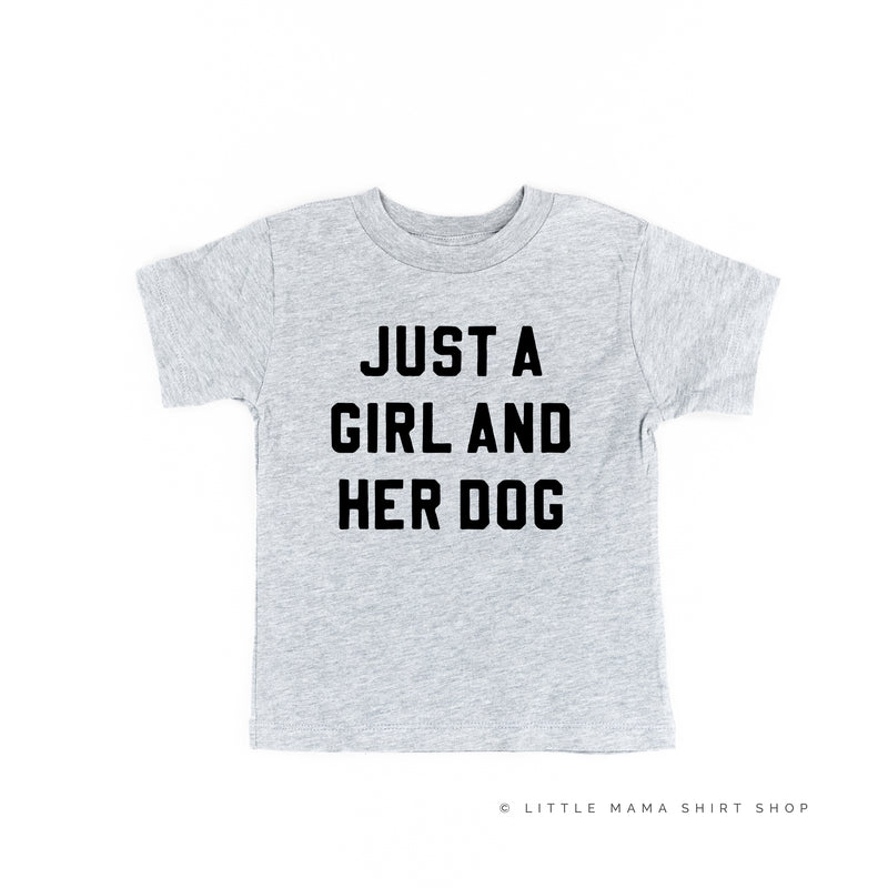 Just a Girl and Her Dog - Short Sleeve Child Shirt