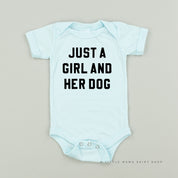 Just a Girl and Her Dog - Short Sleeve Child Shirt Little Mama Shirt Shop