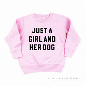 Just a Girl and Her Dog - Child Sweater Little Mama Shirt Shop