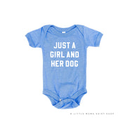 Just a Girl and Her Dog - Short Sleeve Child Shirt Little Mama Shirt Shop