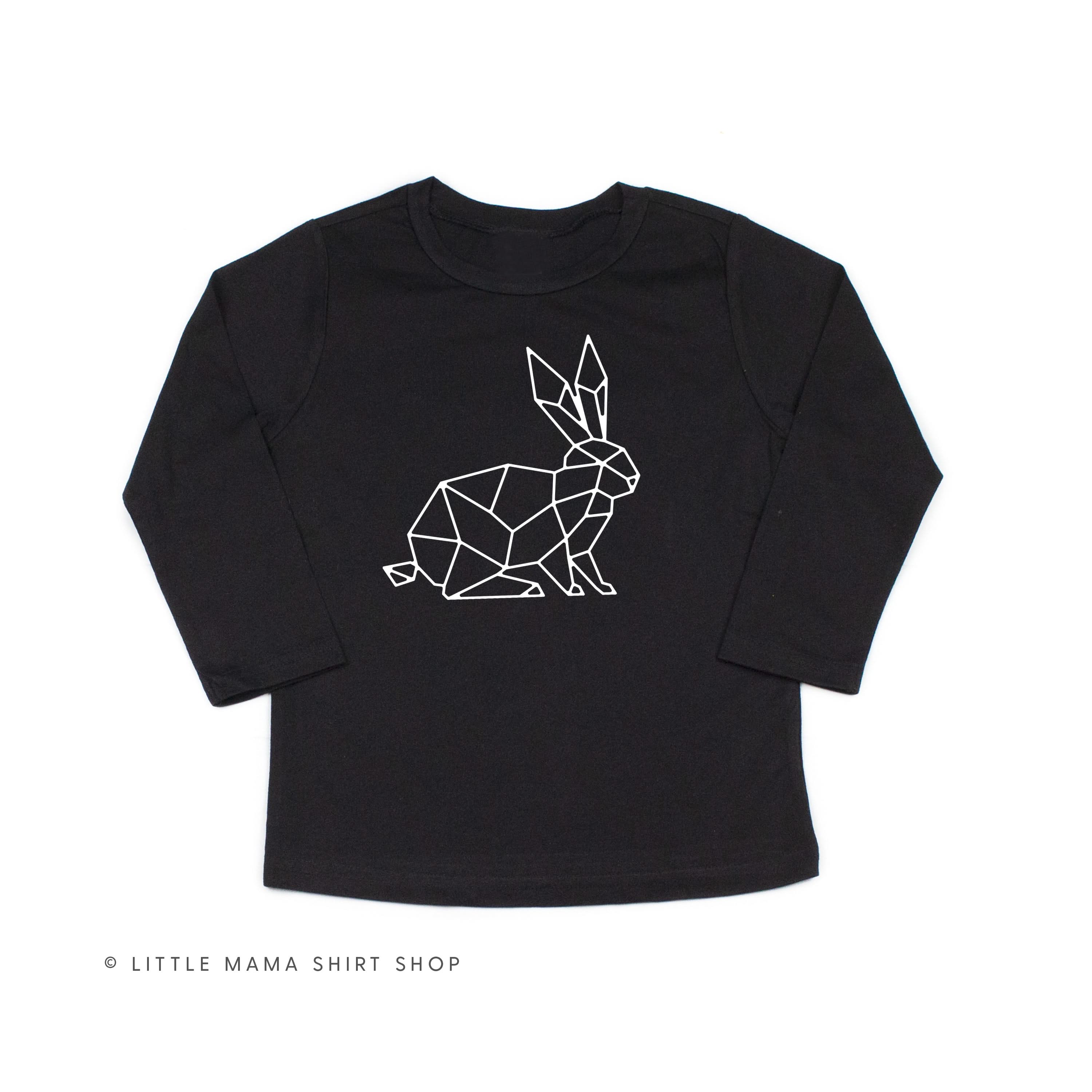 Geometric Bunny - Child LONG SLEEVE Tee Little Mama Shirt Shop