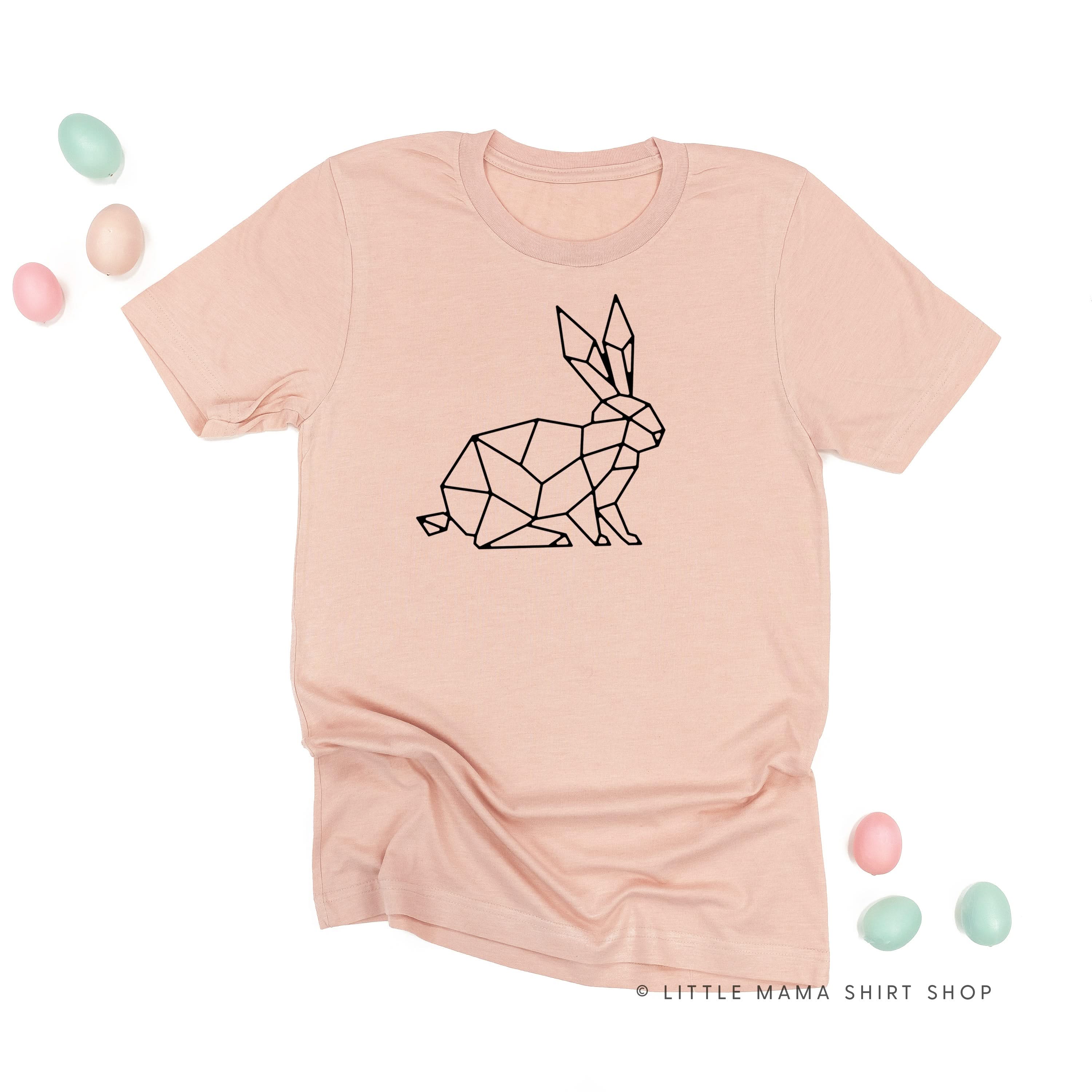 Geometric Bunny - Unisex Tee Little Mama Shirt Shop
