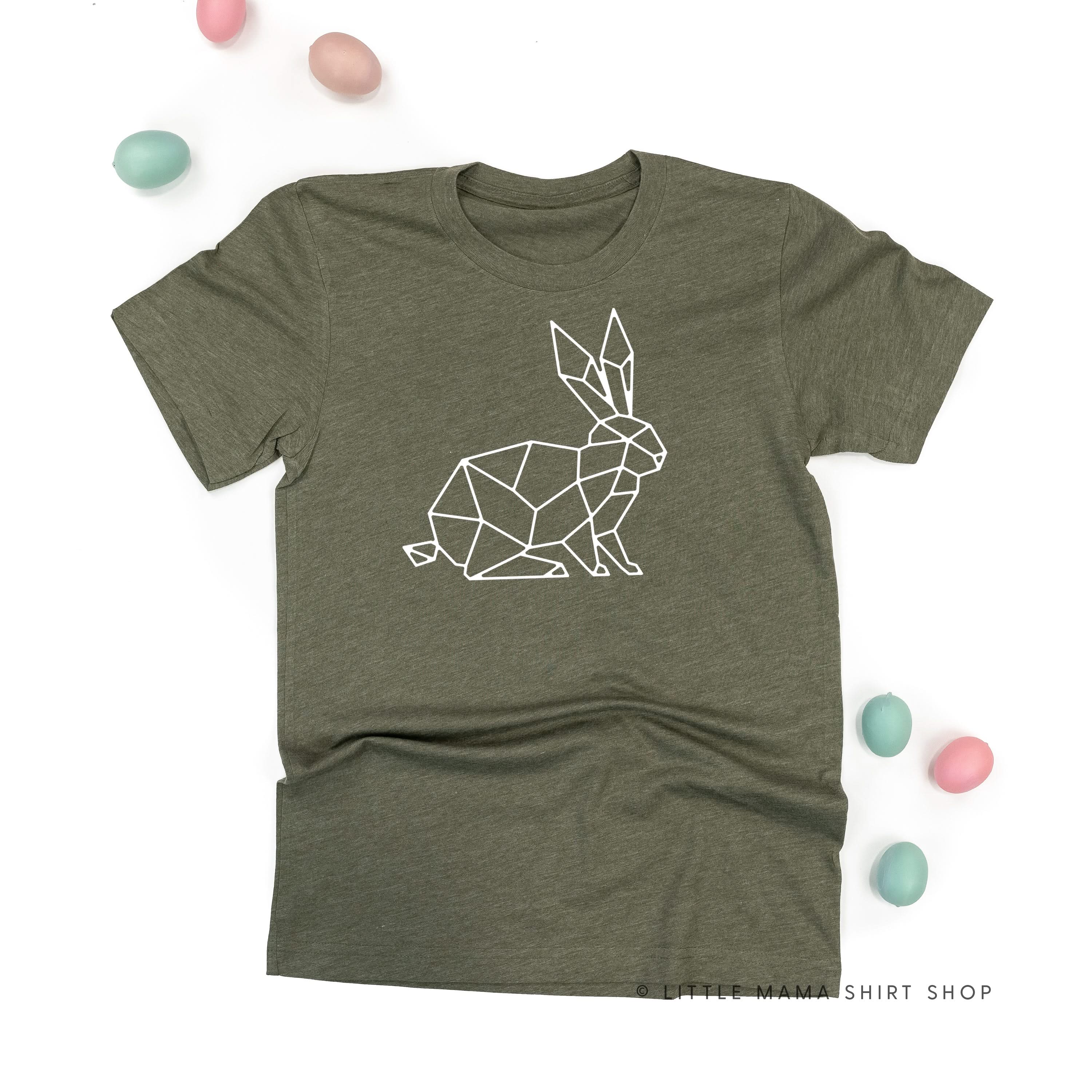 Geometric Bunny - Unisex Tee Little Mama Shirt Shop