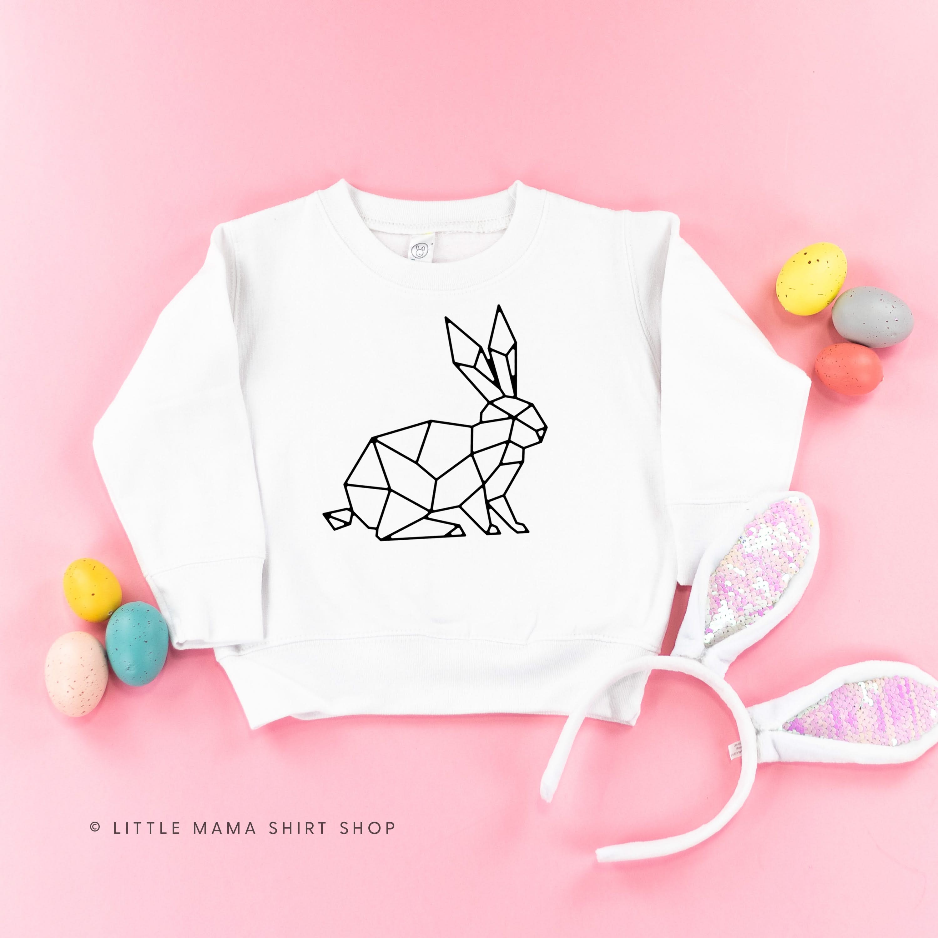 Geometric Bunny - Child Sweater Little Mama Shirt Shop