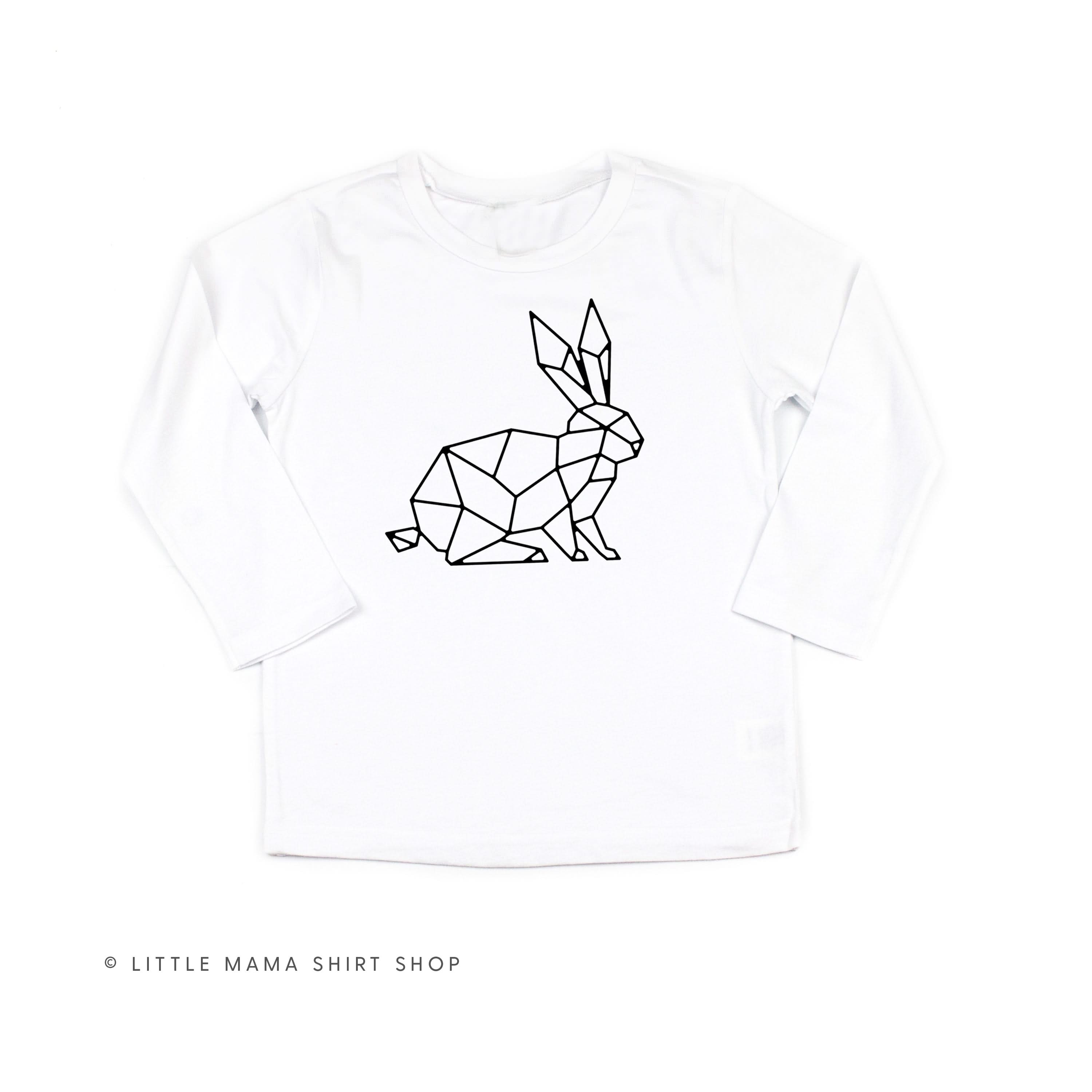 Geometric Bunny - Child LONG SLEEVE Tee Little Mama Shirt Shop