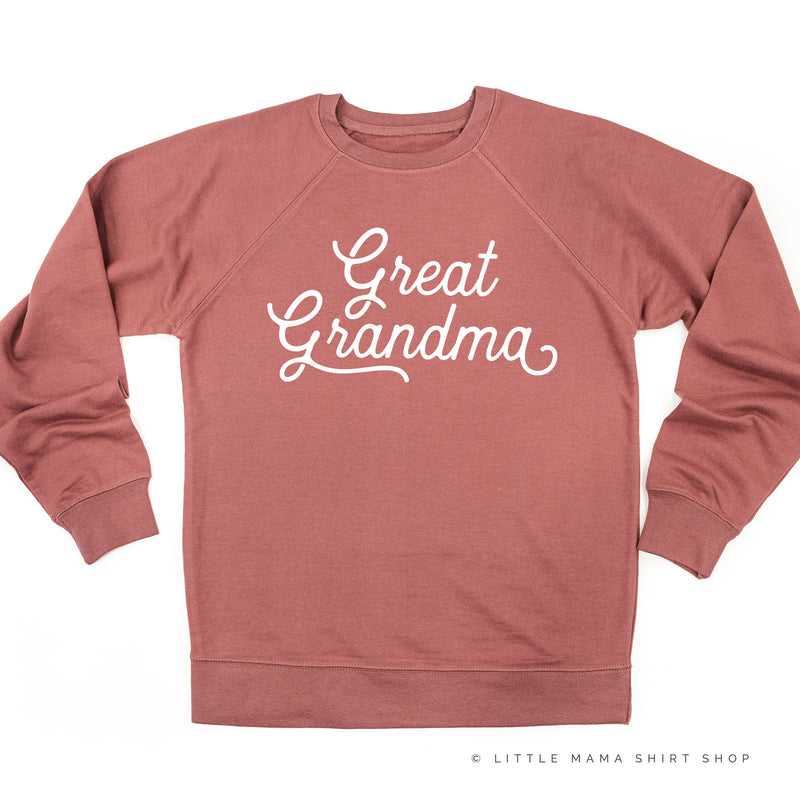 Great Grandma - (Script) - Lightweight Pullover Sweater