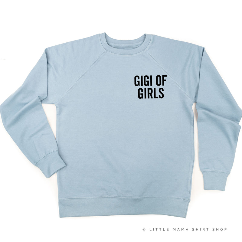 GIGI OF GIRLS - BLOCK FONT POCKET SIZE - Lightweight Pullover Sweater