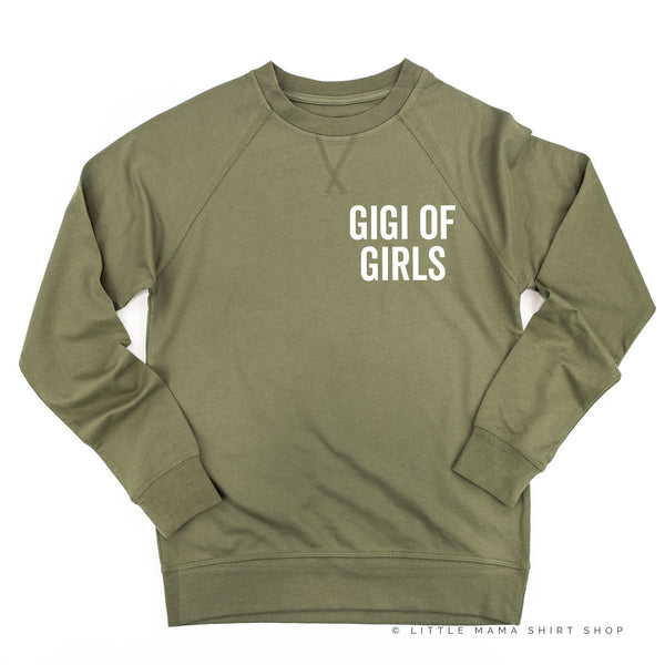 GIGI OF GIRLS - BLOCK FONT POCKET SIZE - Lightweight Pullover Sweater