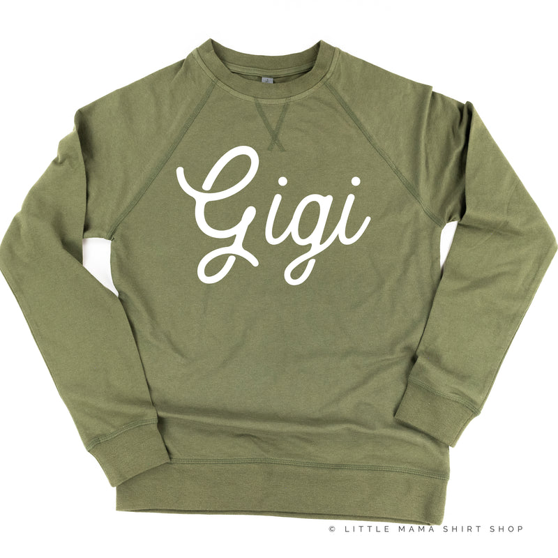 Gigi - (Script) - Lightweight Pullover Sweater