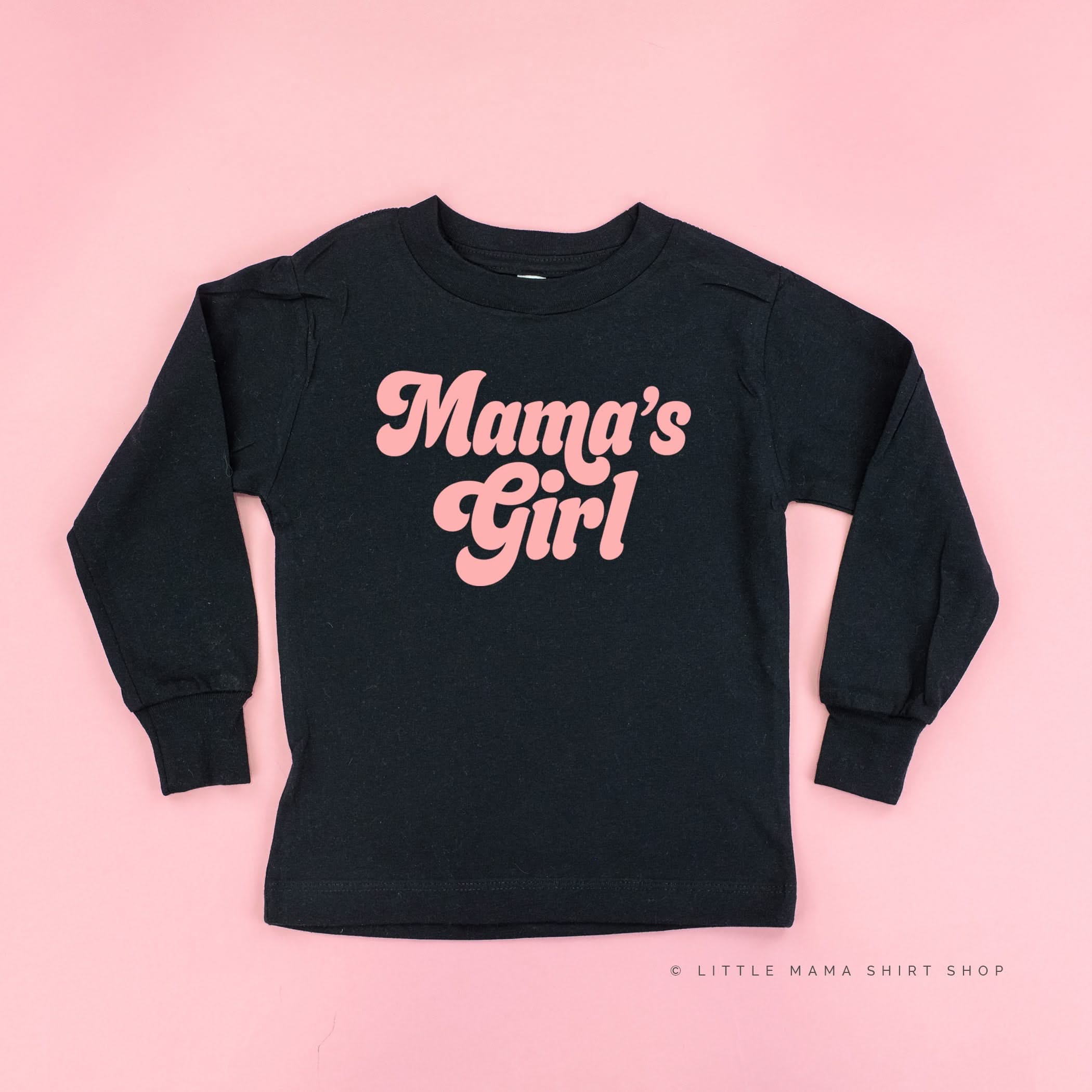 Retro Mama's Girl - Long Sleeve Child Shirt Little Mama Shirt Shop