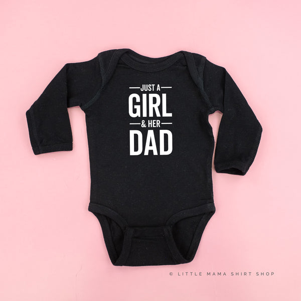 Just a Girl and Her Dad - Long Sleeve Child Shirt