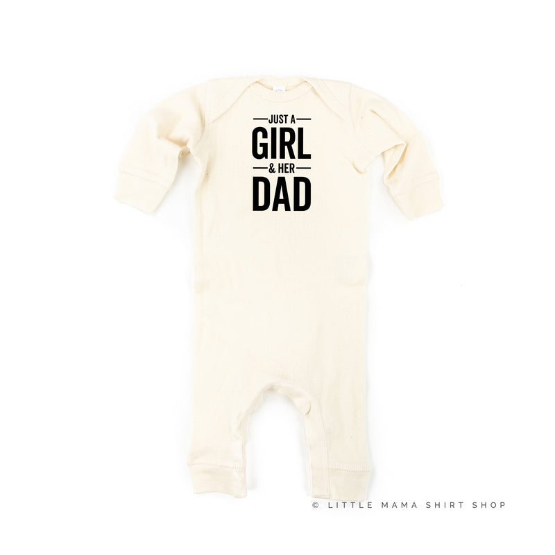 Just a Girl and Her Dad - One Piece Baby Sleeper