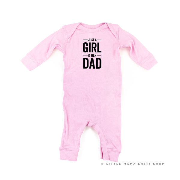 Just a Girl and Her Dad - One Piece Baby Sleeper